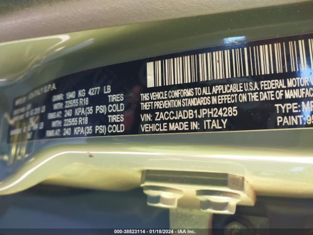 ZACCJADB1JPH24285 Jeep Renegade Limited Fwd