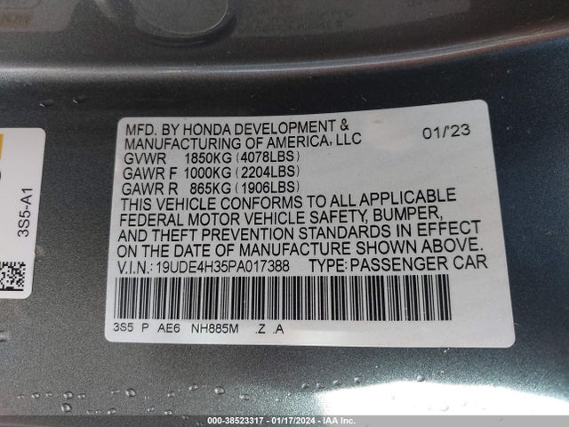 Acura Integra A-spec Package 2023 19UDE4H35PA017388 Image 9