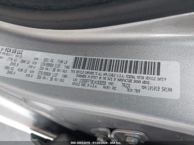 RAM 1500 2020 1C6SRFFT8LN183259 Image 9