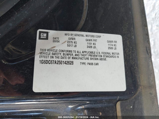 2005 CADILLAC STS 1G6DC67A250142628 Photo 8