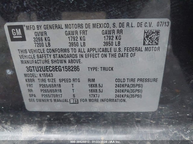 GMC Sierra 1500 Sle 2014 3GTU2UEC8EG158286 Image 9