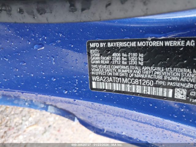 WBA23AT01MCG81260 BMW 430I