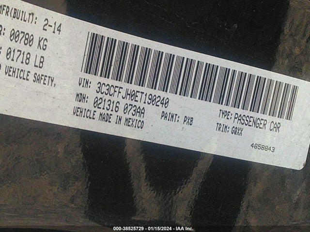 2014 FIAT 500C 3C3CFFJH0ET190240 Photo 8