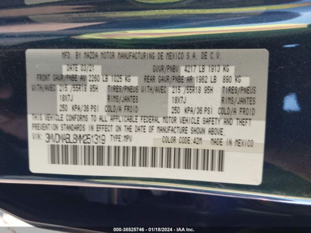 2021 MAZDA CX-30 3MVDMABL8MM251319 Photo 8