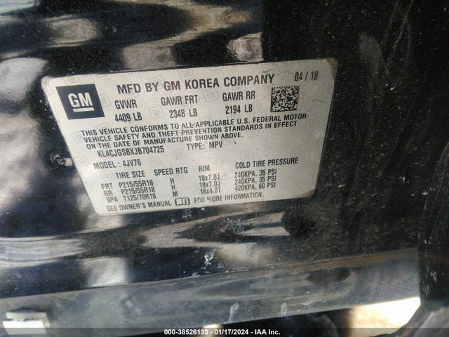 Buick Encore Essence 2018 KL4CJGSBXJB704725 Image 9