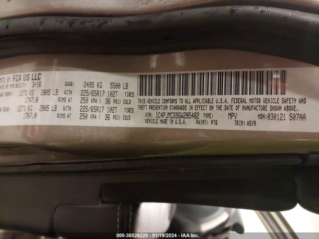Jeep Cherokee Latitude 2016 1C4PJMCS9GW285482 Image 9