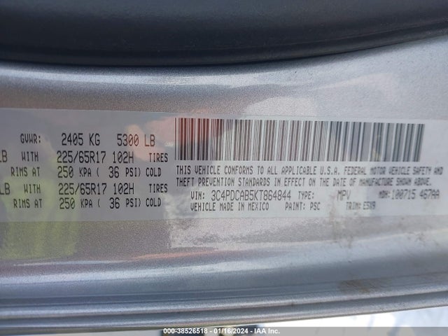 Dodge Journey Se Value Package 2019 3C4PDCAB5KT864844 Image 9