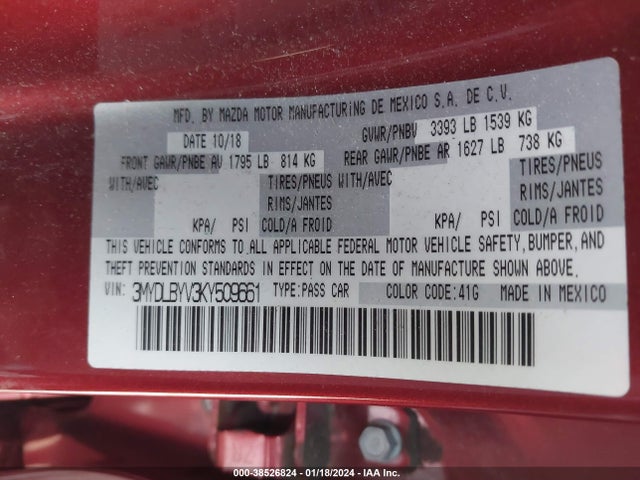 Toyota YARIS LE 2019 3MYDLBYV3KY509661 Image 9