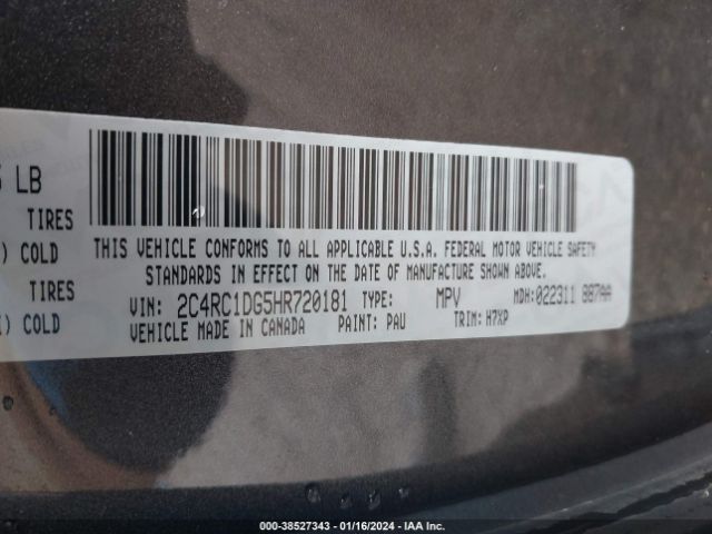 2C4RC1DG5HR720181 Chrysler Pacifica Touring