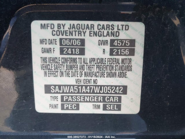 2007 JAGUAR X-TYPE SAJWA51A47WJ05242 Photo 8