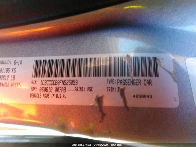 Chrysler 200 C 2015 1C3CCCCB0FN525059 Image 9