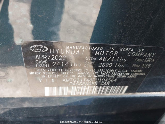 Genesis G70 2.0t Rwd 2023 KMTG34TA8PU104564 Image 9