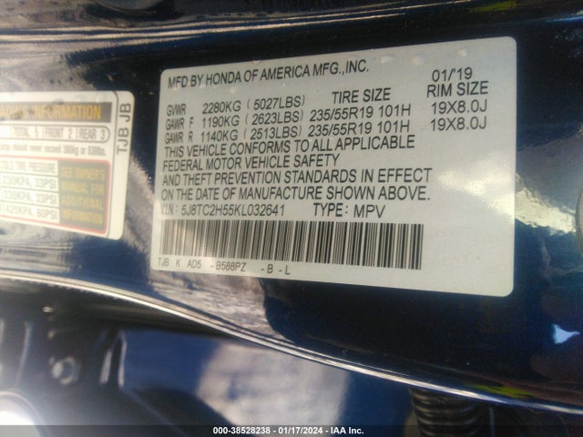 Acura Rdx Technology Pkg 2019 5J8TC2H55KL032641 Image 9