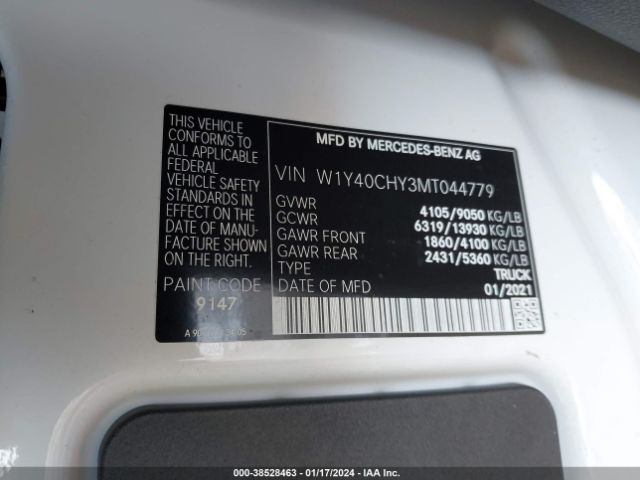 W1Y40CHY3MT044779 Mercedes-Benz Sprinter 2500 High Roof I4