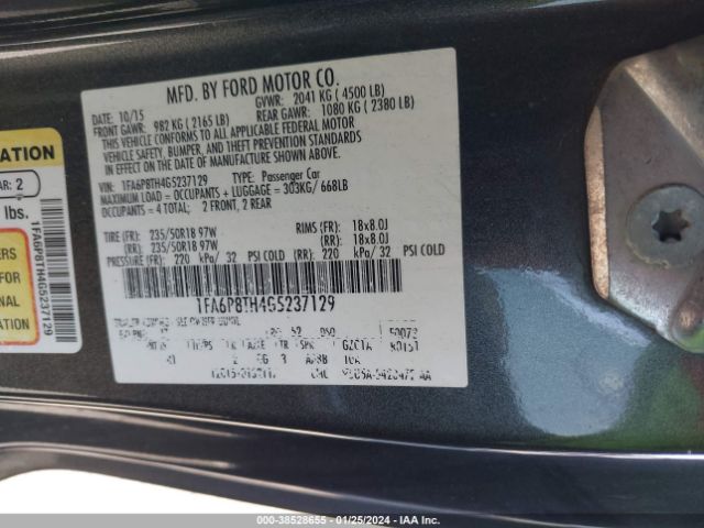 1FA6P8TH4G5237129 Ford Mustang Ecoboost