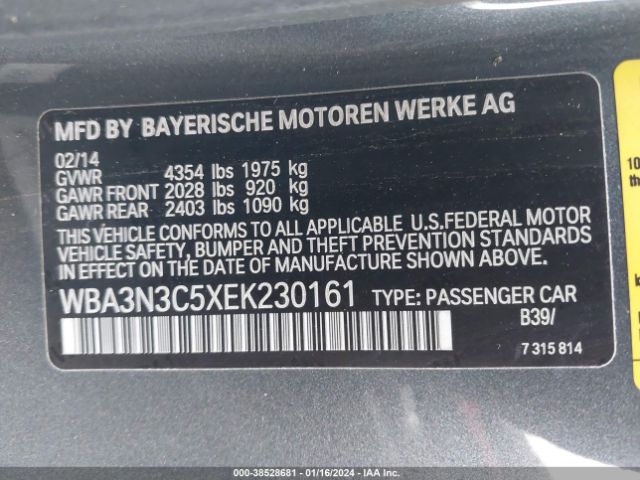 WBA3N3C5XEK230161 BMW 428i