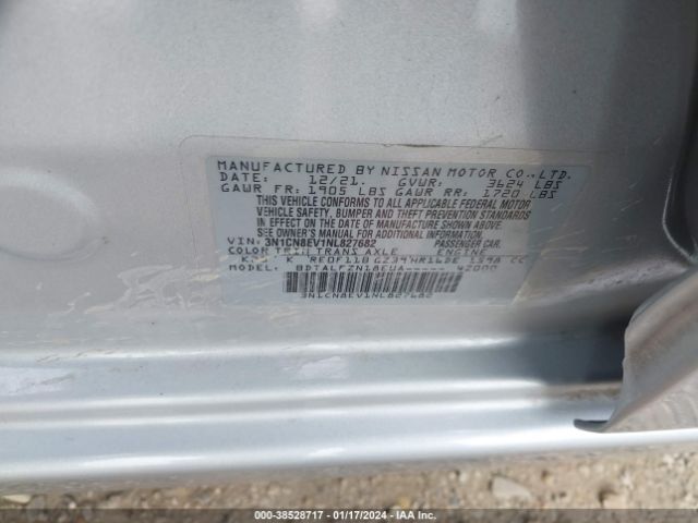 3N1CN8EV1NL827682 Nissan Versa 1.6 Sv Xtronic Cvt