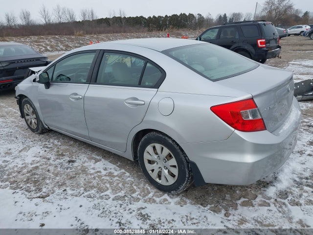 2012 HONDA CIVIC LX VIN: 19XFB2F57CE392117