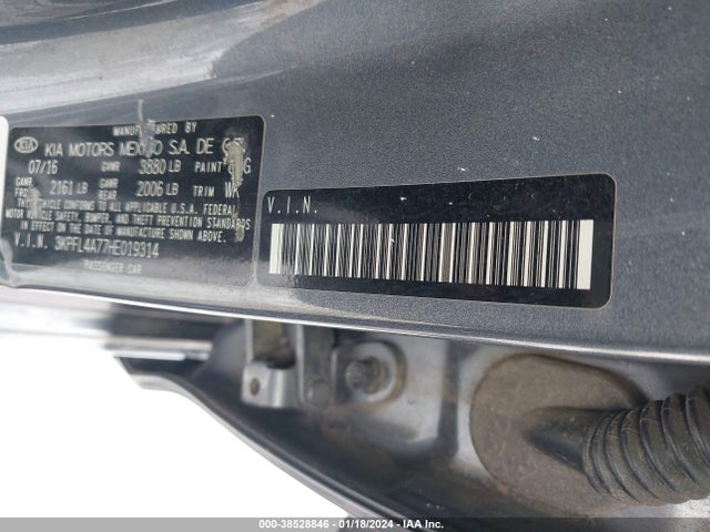 KIA FORTE S 2017 3KPFL4A77HE019314 Image 9
