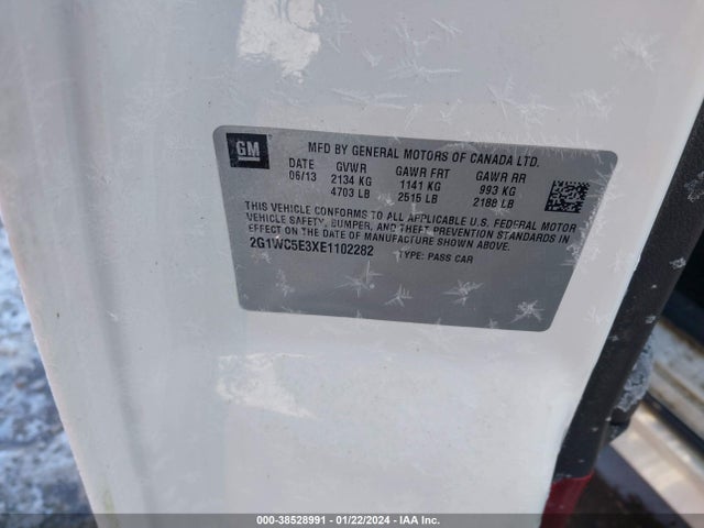 Chevrolet Impala Limited Ltz 2014 2G1WC5E3XE1102282 Image 9