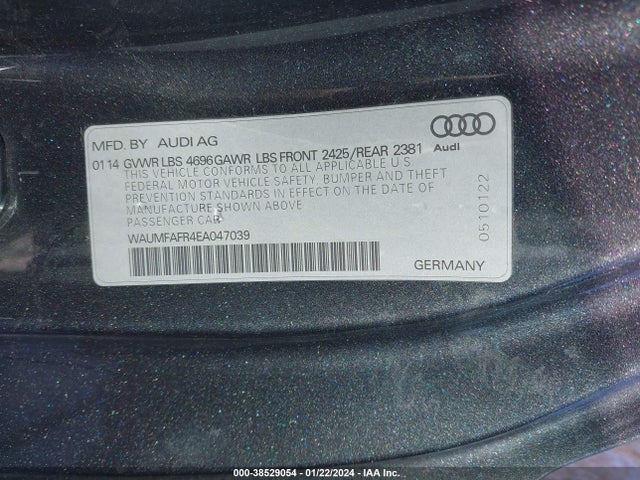 Audi A5 2.0t Premium 2014 WAUMFAFR4EA047039 Image 9