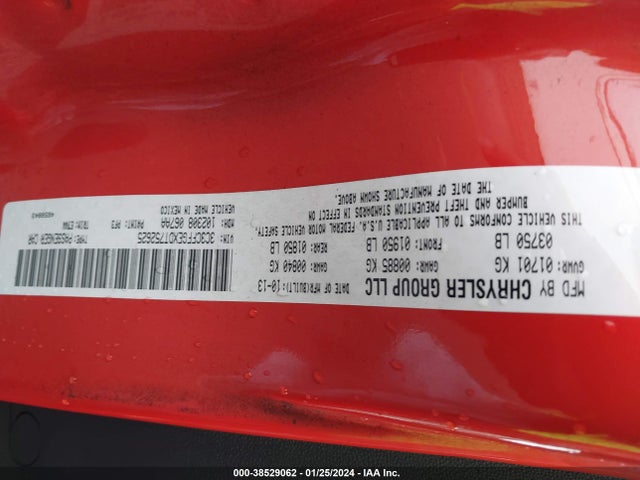 2013 FIAT 500E 3C3CFFGEXDT752625 Photo 8