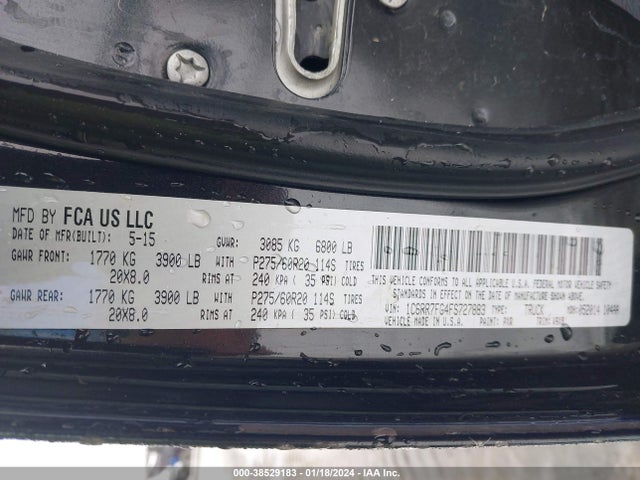 RAM 1500 Express 2015 1C6RR7FG4FS727883 Image 9