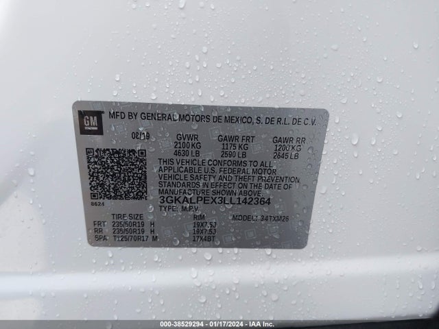 3GKALPEX3LL142364 GMC Terrain Fwd Slt