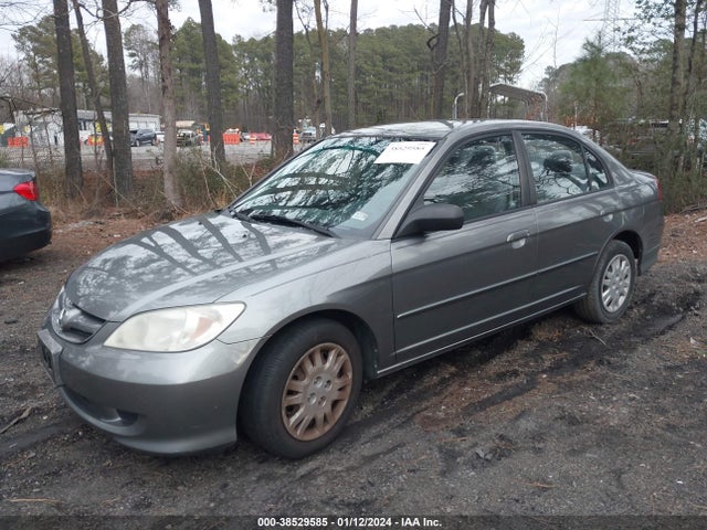 2005 HONDA CIVIC LX VIN: 2HGES16625H521226