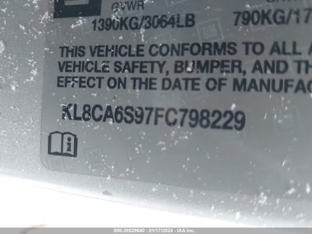 Chevrolet Spark Ls Manual 2015 KL8CA6S97FC798229 Image 9