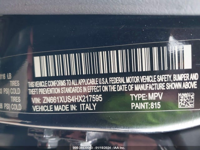 ZN661XUS4HX217595 Maserati Levante