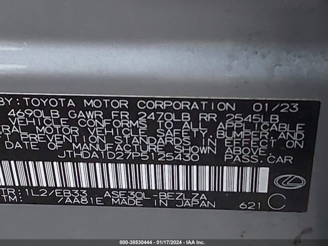 Lexus IS 300 2023 JTHDA1D27P5125430 Image 9