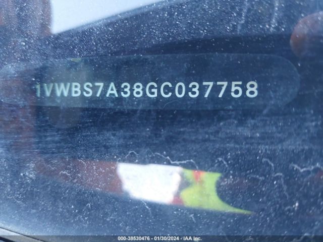 1VWBS7A38GC037758 Volkswagen Passat 1.8t Se