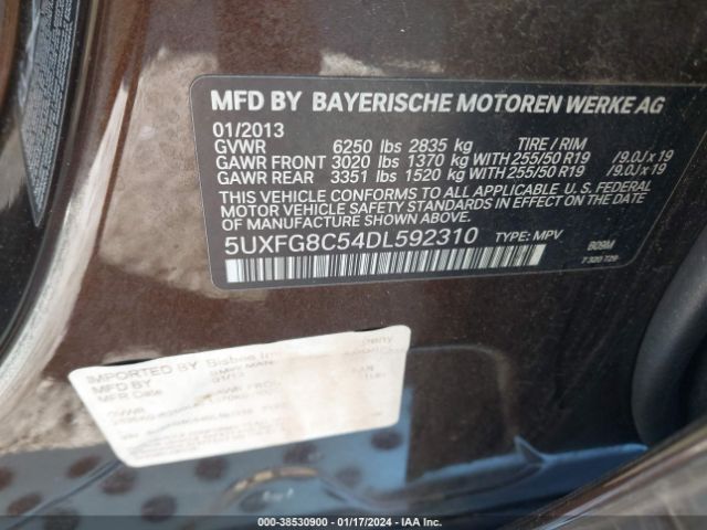2013 BMW X6 5UXFG8C54DL592310 Photo 8