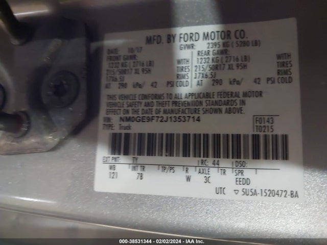 Ford Transit Connect Xlt 2018 NM0GE9F72J1353714 Image 9