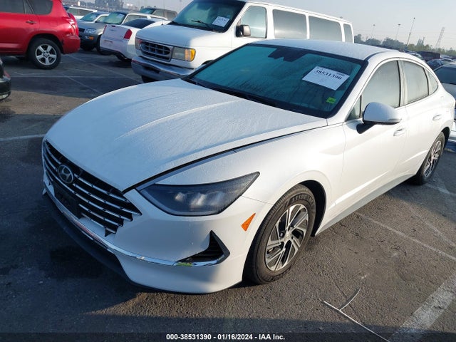 Hyundai Sonata Blue 2021 KMHL24JJ1MA026818 Image 2
