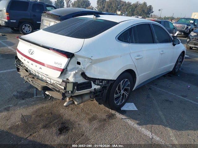 Hyundai Sonata Blue 2021 KMHL24JJ1MA026818 Image 4