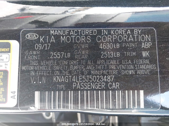 KIA Optima Hybrid Premium 2018 KNAGT4LE5J5023487 Image 9