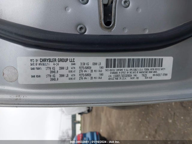 RAM 1500 Lone Star 2014 1C6RR7LT6ES329834 Image 9