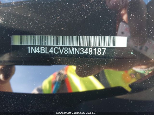1N4BL4CV8MN348187 Nissan Altima Sr Fwd