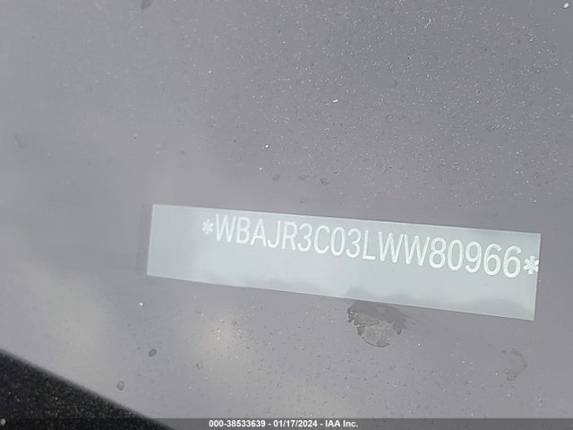 BMW 530I 2020 WBAJR3C03LWW80966 Image 9