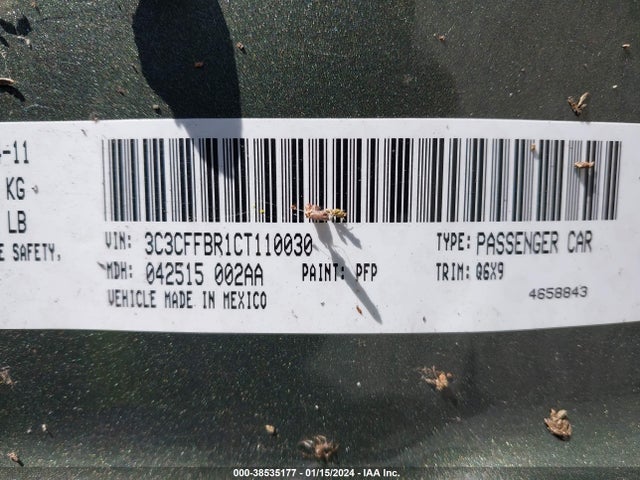 2012 FIAT 500 3C3CFFBR1CT110030 Photo 8