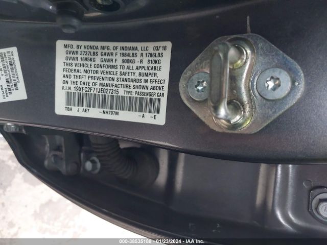 19XFC2F71JE027315 Honda CIVIC EX