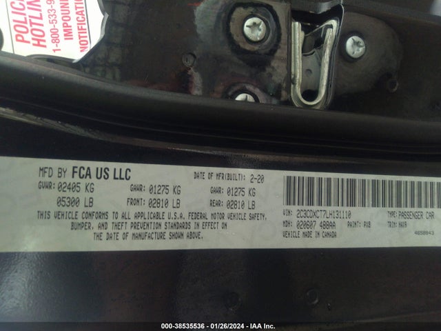 Dodge Charger R/t Rwd 2020 2C3CDXCT7LH131110 Image 9