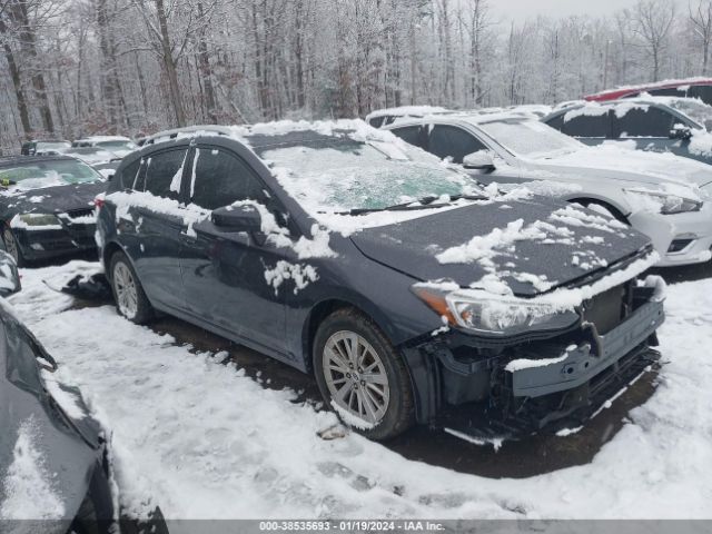 2018 Subaru Impreza 2.0i Premium მანქანა იყიდება აუქციონზე, vin: 4S3GTAD67J3726349, აუქციონის ნომერი: 38535693
