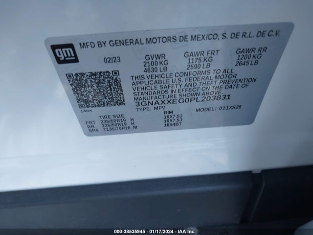 Chevrolet Equinox Awd Premier 2023 3GNAXXEG0PL203831 Image 9