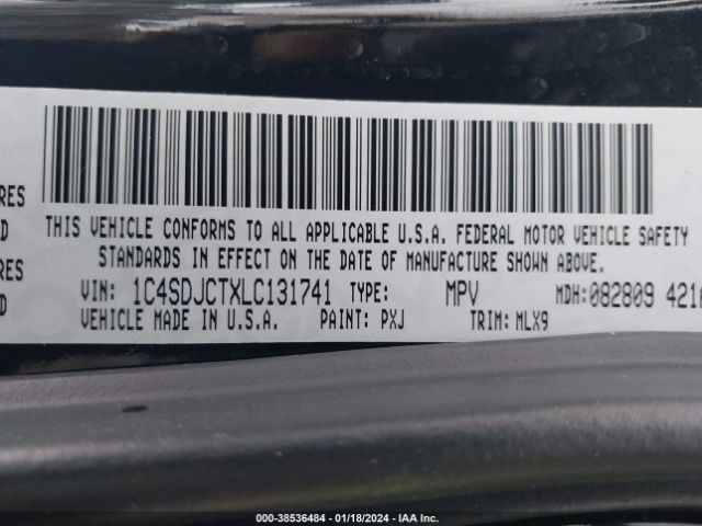 1C4SDJCTXLC131741 Dodge Durango R/t Awd