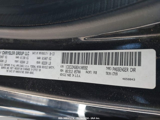 Dodge AVENGER SE 2014 1C3CDZAG8EN108592 Image 9