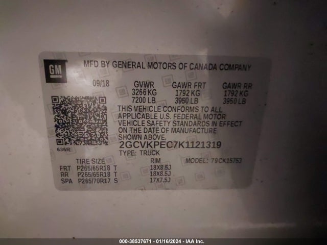 Chevrolet Silverado 1500 Ld Lt 2019 2GCVKPEC7K1121319 Image 9