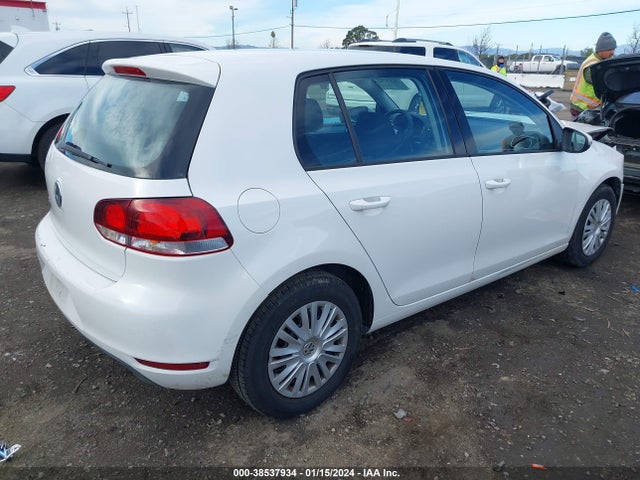 2012 VOLKSWAGEN GOLF 2.5L 4-DOOR VIN: WVWDB7AJ4CW270779